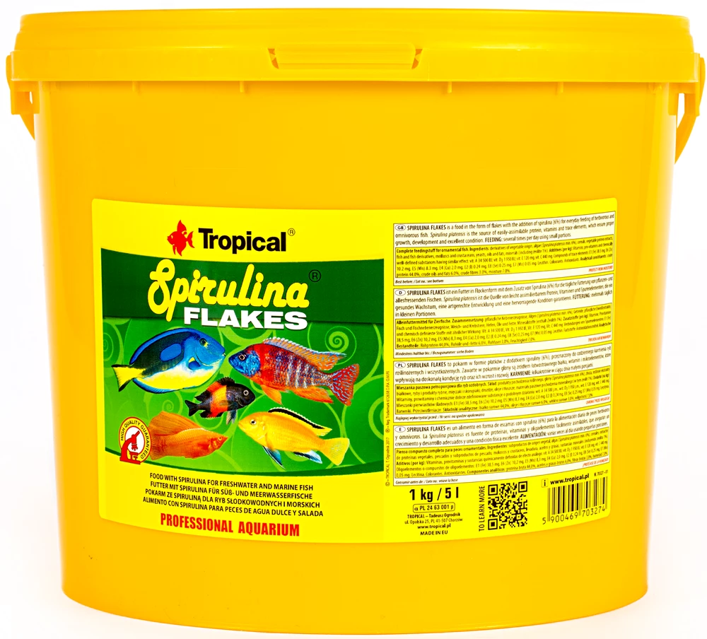 Tropical Spirulina Flakes 5l 1 Tropical Spirulina Flakes 5l